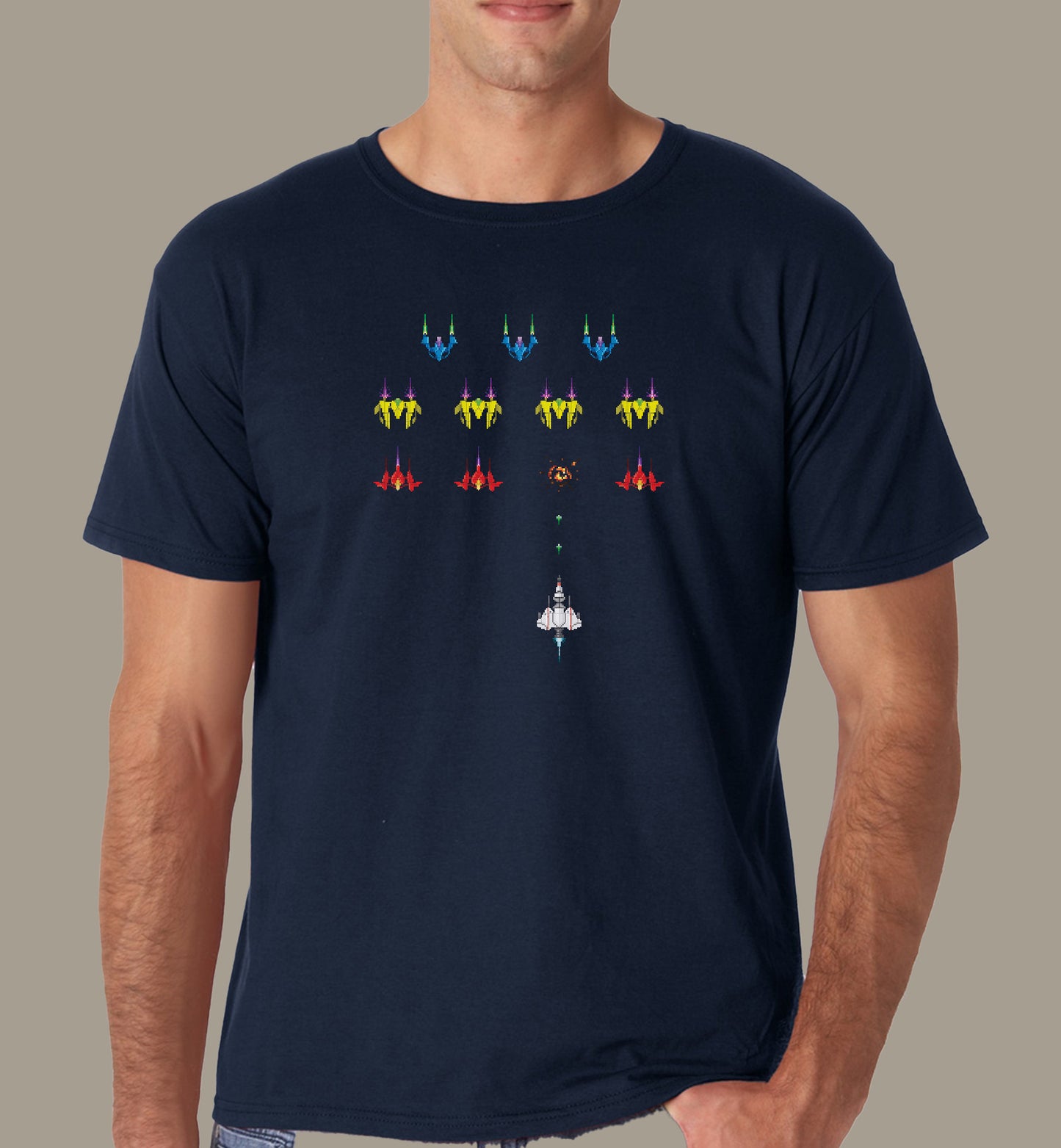 Space ship 8-bit shirt